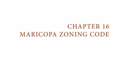 Maricopa Zoning Code